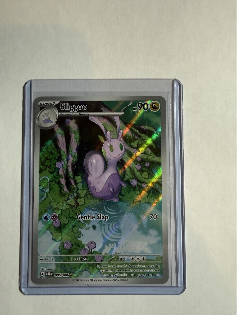 Nintendo Pokémon Sliggoo Lost Origin Holo Rare 095/086 90 HP 2022 English TCG